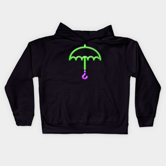 Nygmobblepot Neon Kids Hoodie by koneko